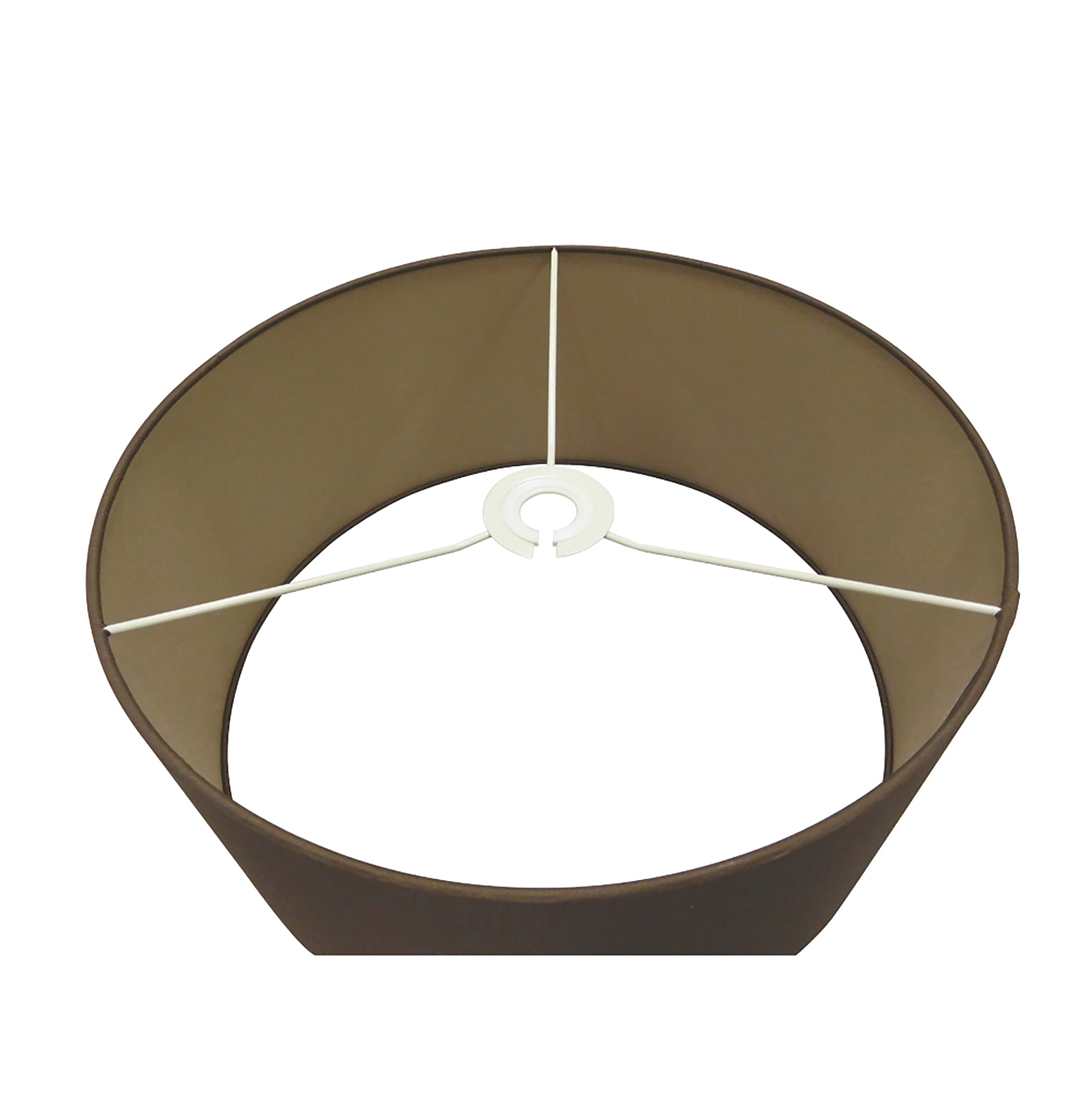 Baymont 40cm Semi Flush 1 Light Polished Chrome, Raw Cocoa/Grecian Bronze DK0090  Deco Baymont